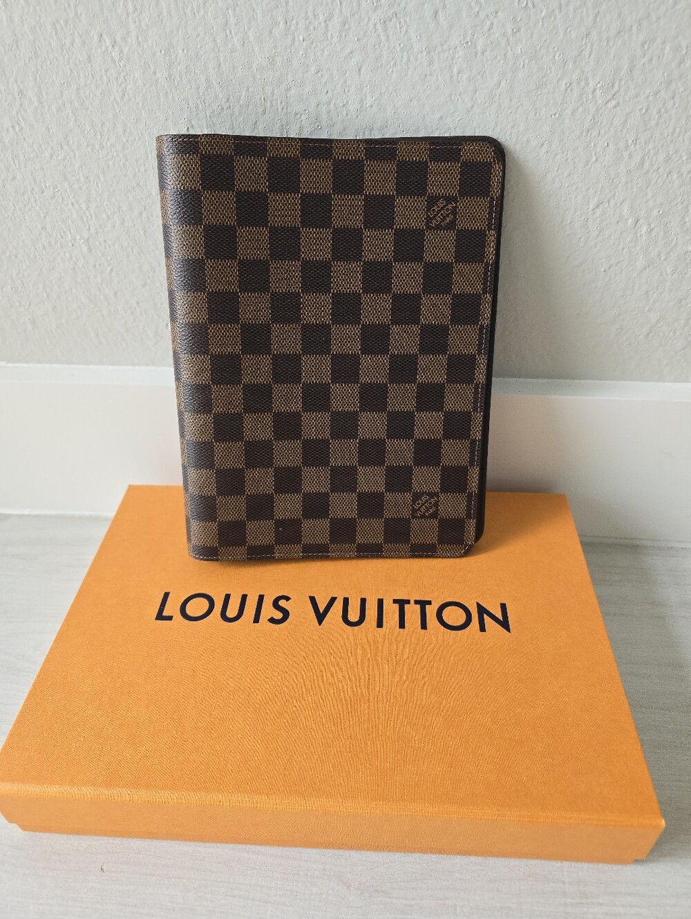 Louis Vuitton Damier Ebene Desk Agenda Cover Like New